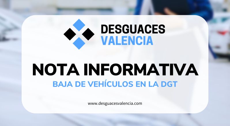 Nota informativa baja definitiva de vehículos 